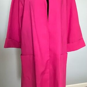 Vintage Melissa Vibrant Fushia/Pink Overcoat or Overdress
